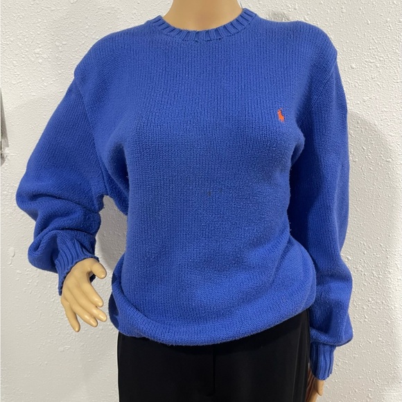 Ralph Lauren Royal Blue Crew Neck Sweater - Picture 2 of 5